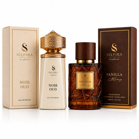 Noir Oud × Vanilla Mirage Duo Pack | Luxury Unisex Eau de Parfum Collection | 2 × 100ml