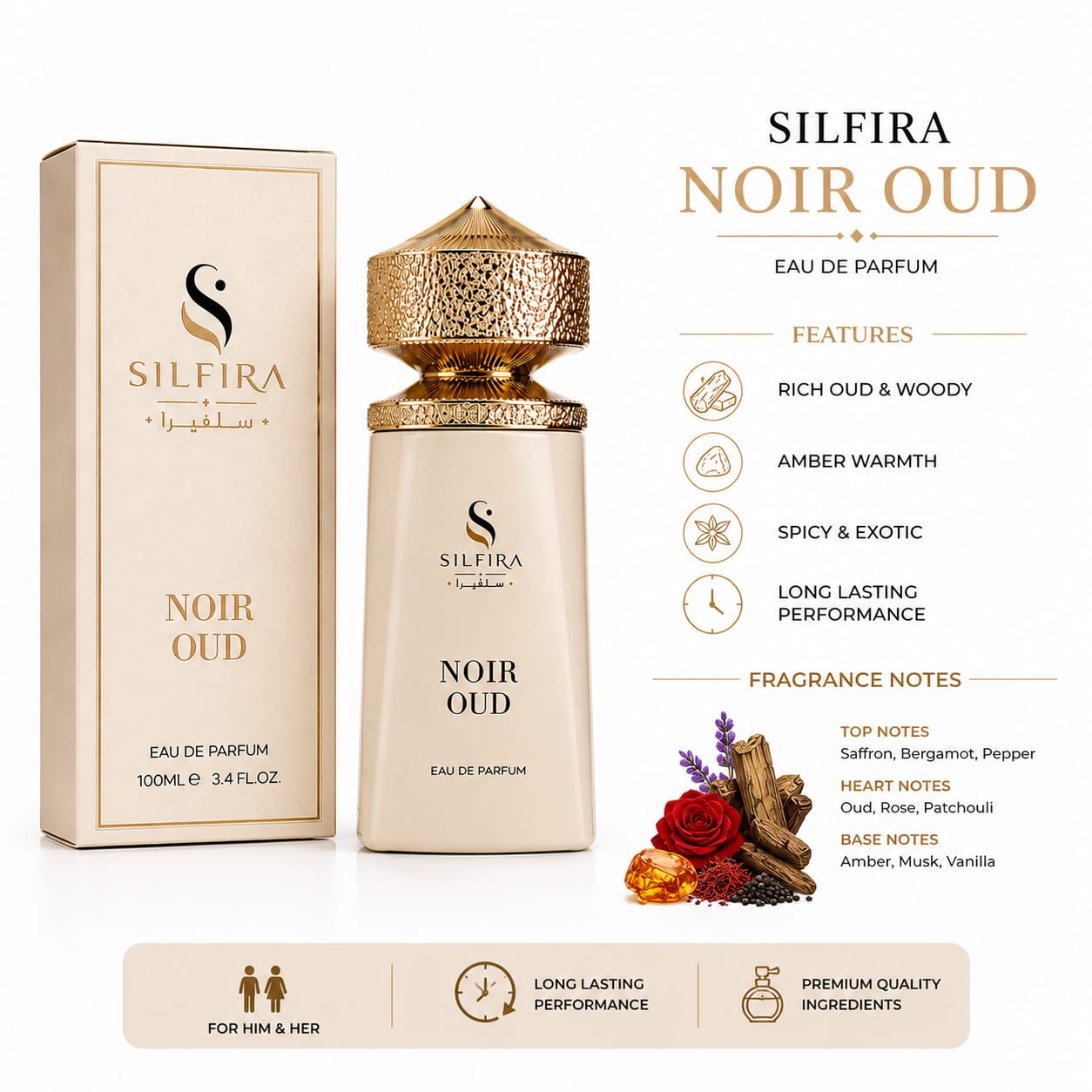 Noir Oud × Montaire Sport Duo Pack | Luxury Eau de Parfum Collection | 2 × 100ml