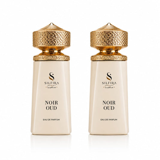 Noir Oud Eau de Parfum | Pack of 2 | Long-Lasting Oriental Woody Fragrance | 2 × 100ml